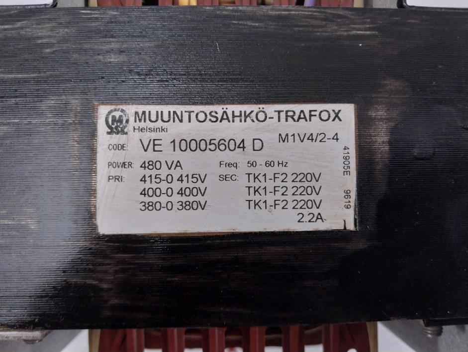 Muuntosahko-trafox Ve 10005604 D Transformer 415-0 415V 50-60Hz 480 Va 2.2A