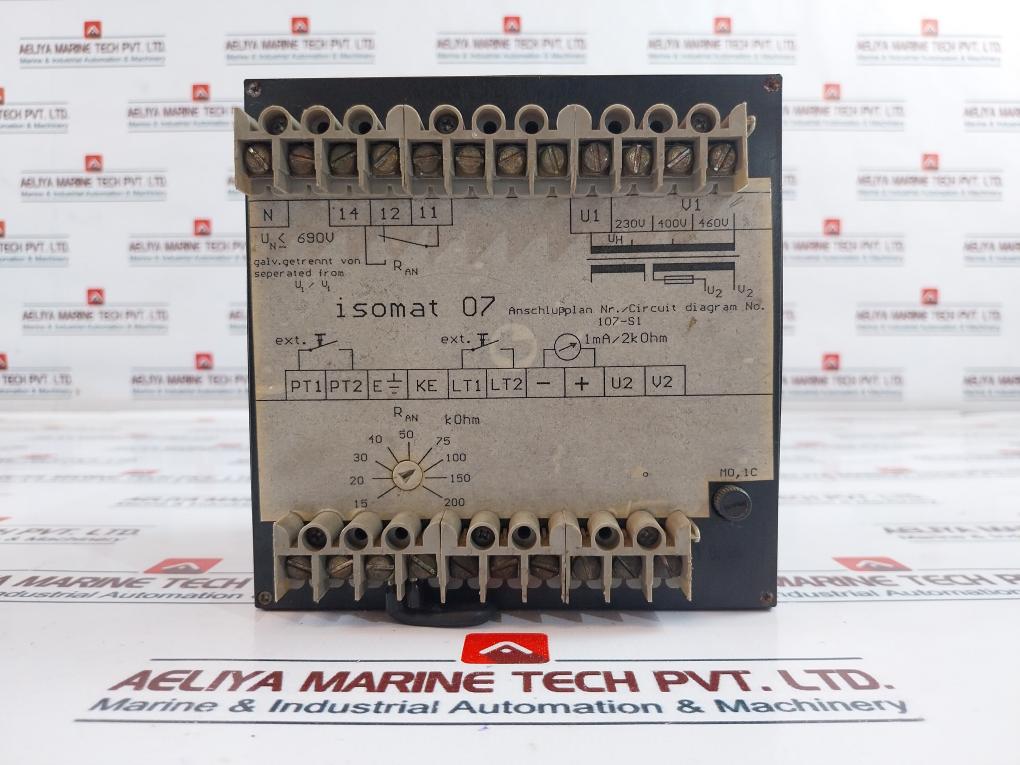 Mva Mess-und Verfahrenstechnik Isomat 07 0-250 K Ohm Isolation