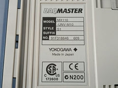 Mx110-unv-m10 Daq Master Input Module Yokogawa
