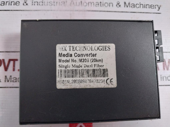 Mx Technologies M20s Single Mode Dual Fiber Media Converter 5vdc