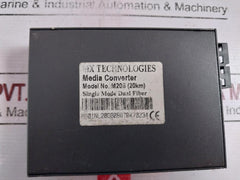 Mx Technologies M20s Single Mode Dual Fiber Media Converter 5vdc