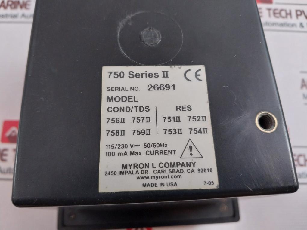 Myron L 750 Series Ii Cond/Tds 758 Ii Monitor Controller