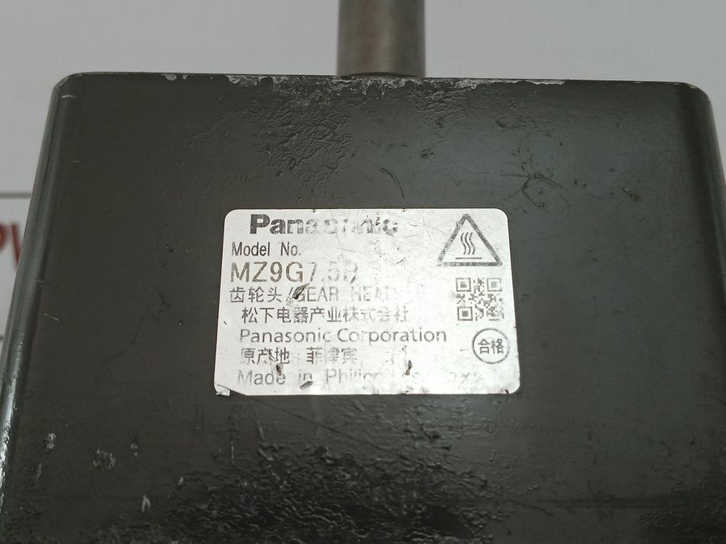 Mz9G7.5B Gear Head Panasonic