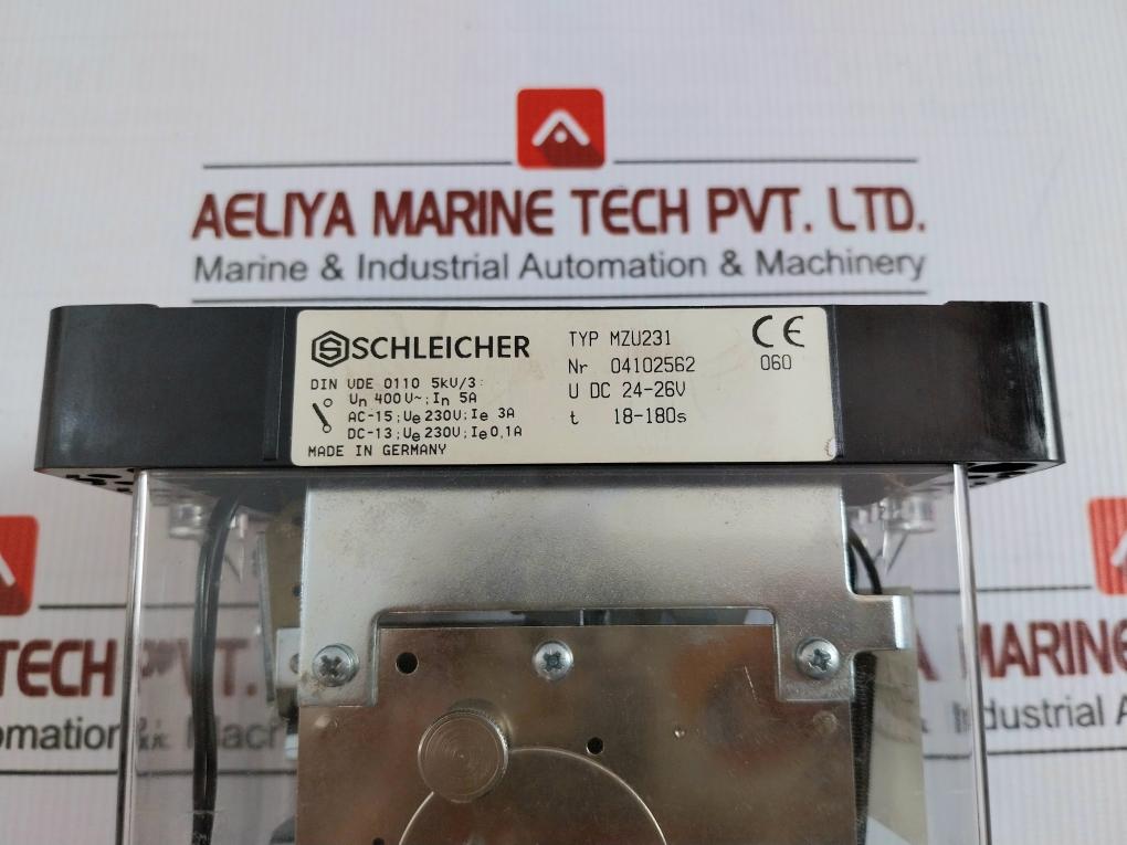 Mzu 231 Gz8 Time Delay Relay Schleicher Dc 24-26V