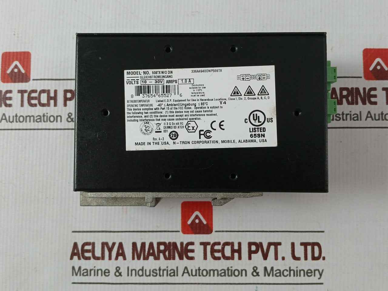 N-tron 336A4940Dnp508Tx 508Tx W/O Din Ethernet Switch 10-30V 1.0A