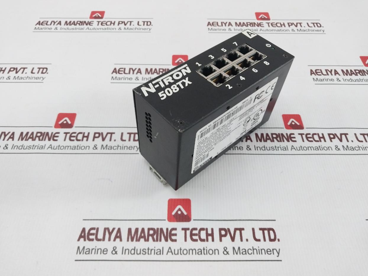 N-tron 508Tx-a Industrial Ethernet Switches 336A4940Dnp508Txwhb 10-30V Dc