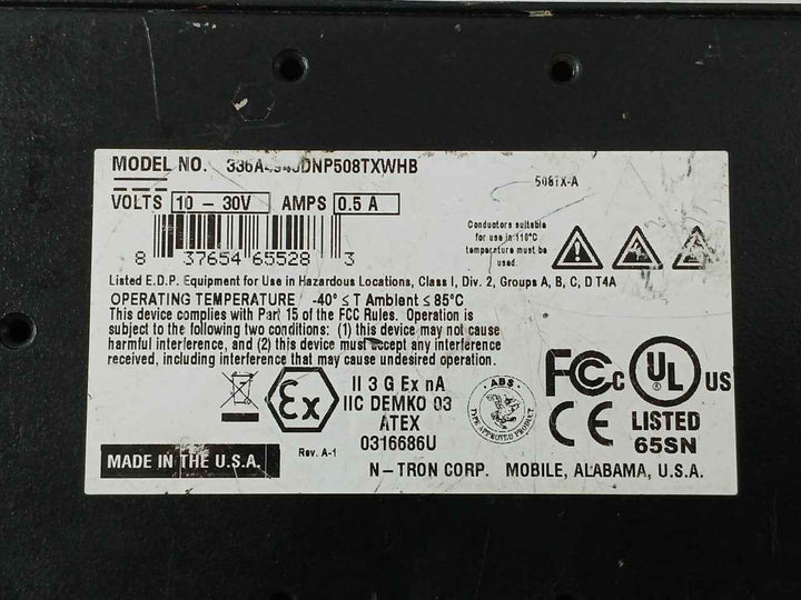 N-tron 508Tx 336A4940Dnp508Txwhb Industrial Ethernet Switch 10-30V 0.5A