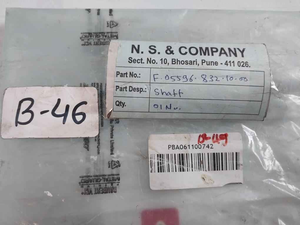 N.S. & Company F.05596.832.10.00 Shaft Pba061100742
