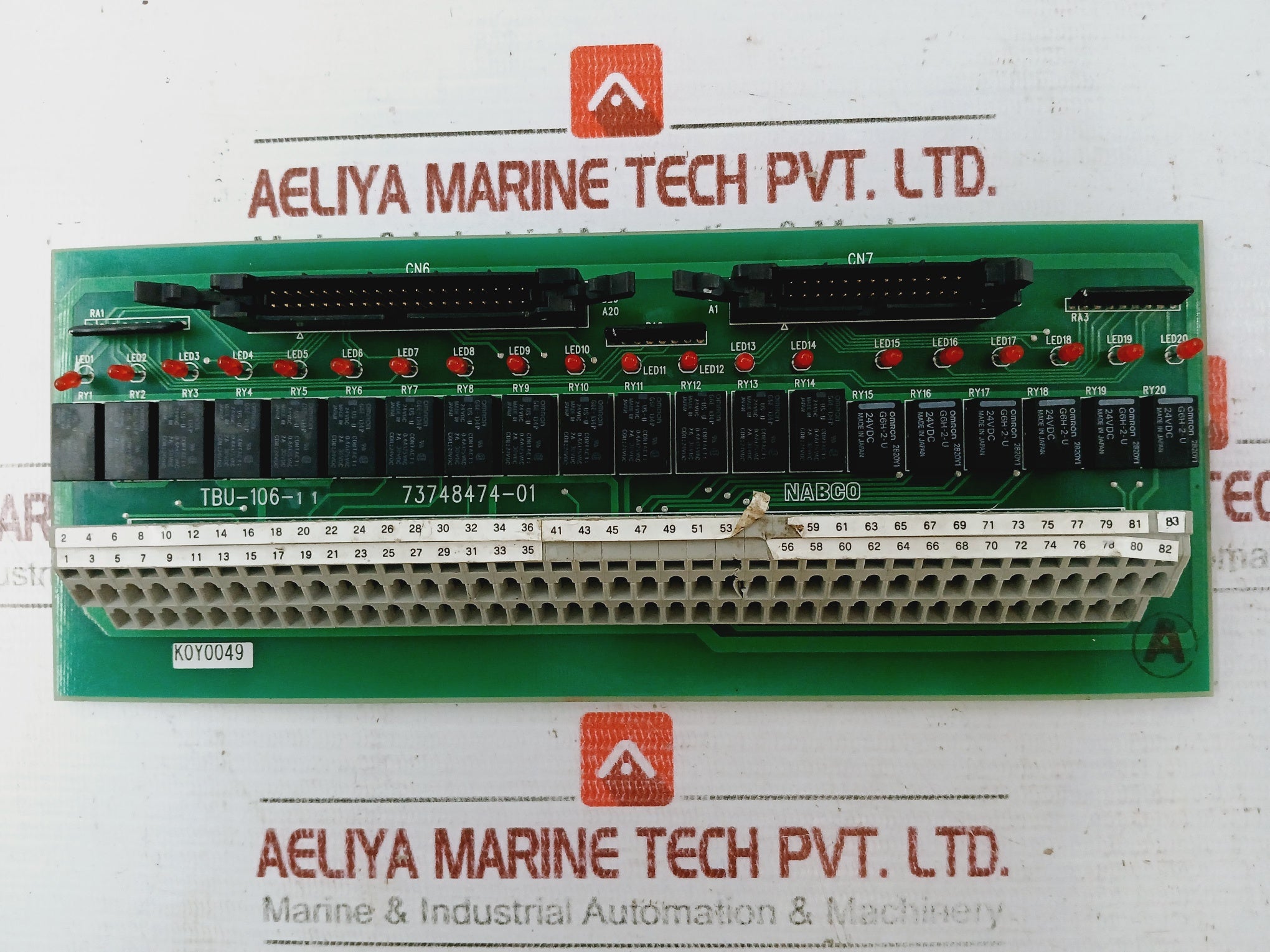 Nabco 73748474-01 Printed Circuit Board Tbu-106-1 1