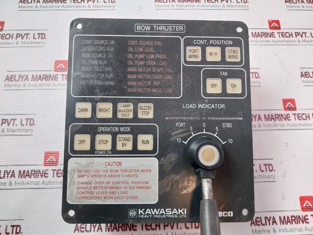 Nabco Bow Thruster Load Indicators Control Panel