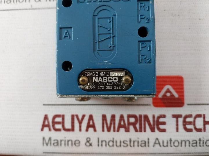 Nabco Egms-314M-2 Solenoid Valve 73794222-14 3420700220 10Bar Max