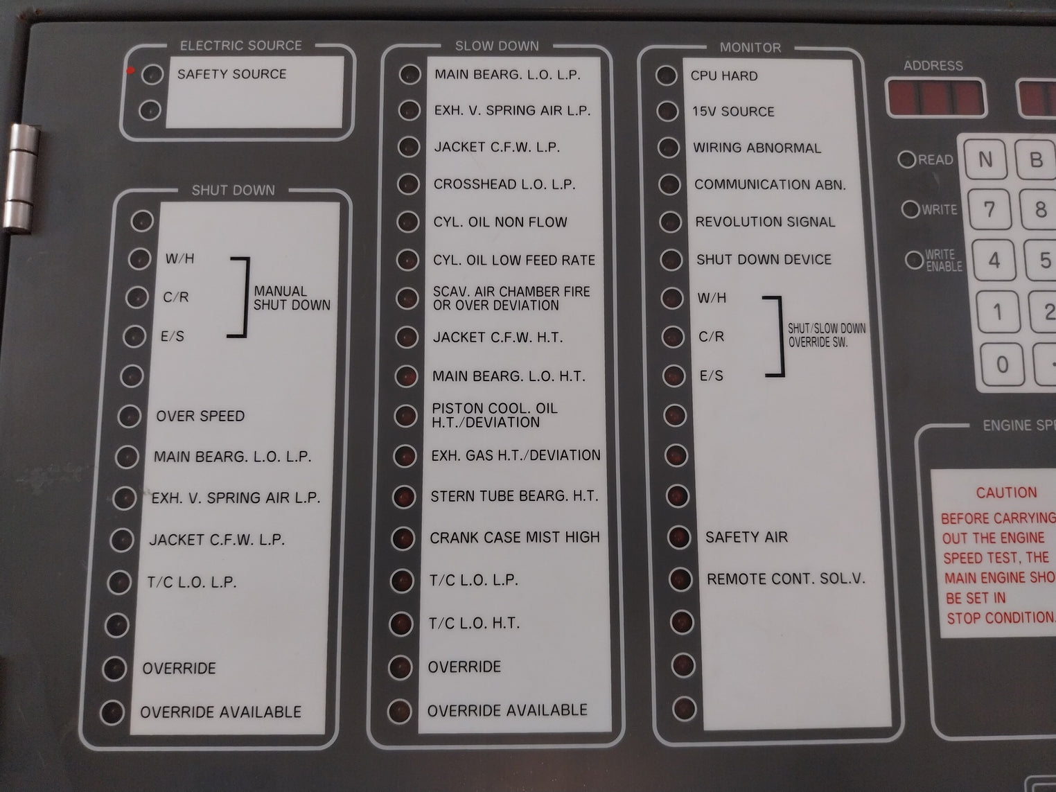 Nabco M-800-ii Main Engine Remote Control System