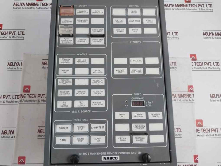 Nabco M-800-ii Main Engine Remote Control System Dc24V Mca-102-12
