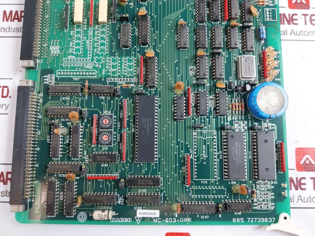 Nabco Mc-603-08e Printed Circuit Board 885 72739837