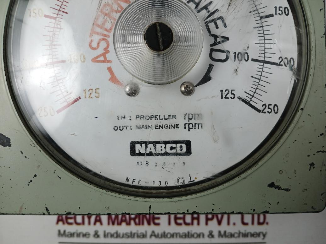 Nabco Nfe-130 Main Engine And Propeller Rpm Indicator