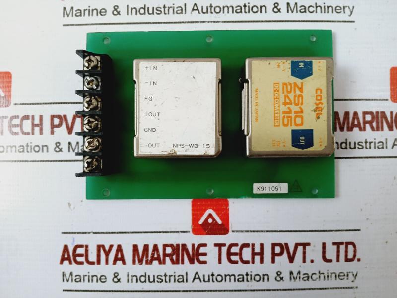 Nabco Nps-106-881 Dc-dc Converter Printed Circuit Board 24V To 15V 0.7A