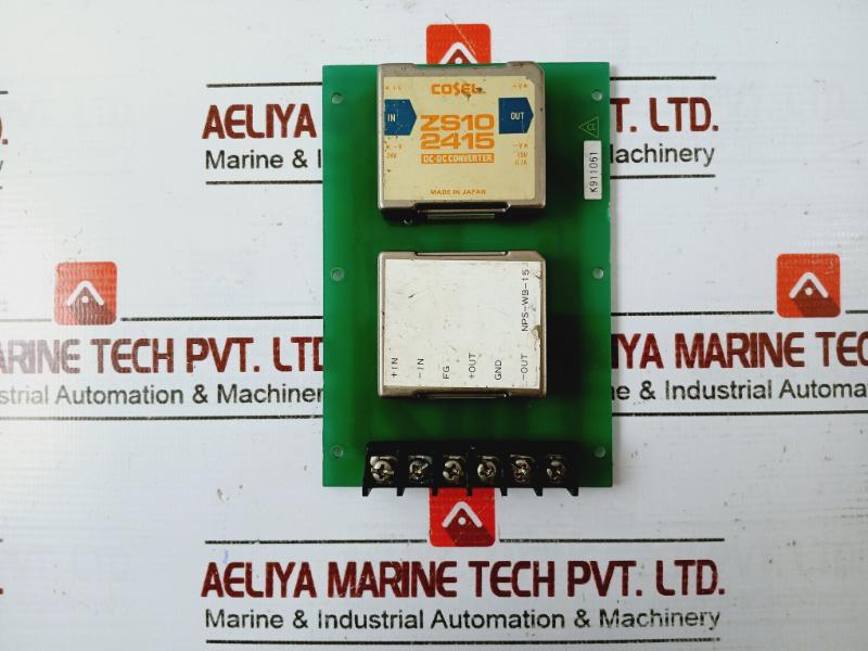 Nabco Nps-106-881 Dc-dc Converter Printed Circuit Board 24V To 15V 0.7A