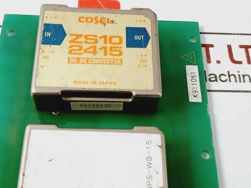 Nabco Nps-106-881 Dc-dc Converter Printed Circuit Board 24V To 15V 0.7A