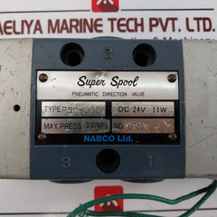Nabco Psm-33E Pneumatic Direction Valve Dc 24V 11W 0.97Mpa