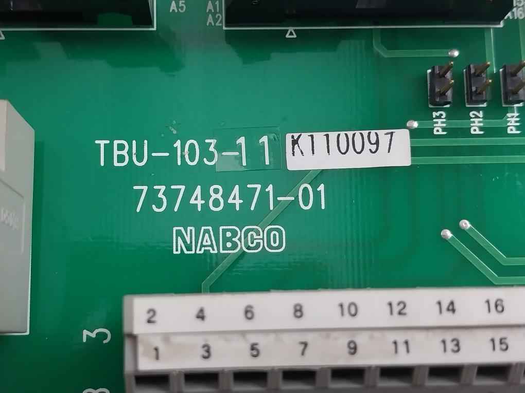 Nabco Tbu-103-11 Printed Circuit Board K110097 73748471-01