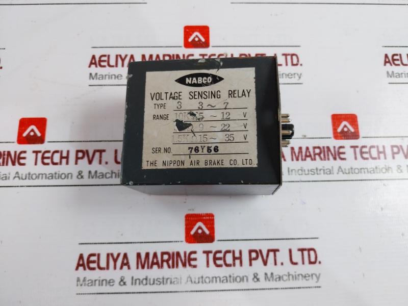 Nabco Type 3 Voltage Sensing Relay 76y56
