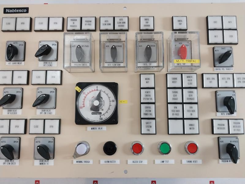 Nabtesco Ko 3623288 Marine Turbine Control Panel Esz-26b, Hr40-02r Ac-dc24v 10a