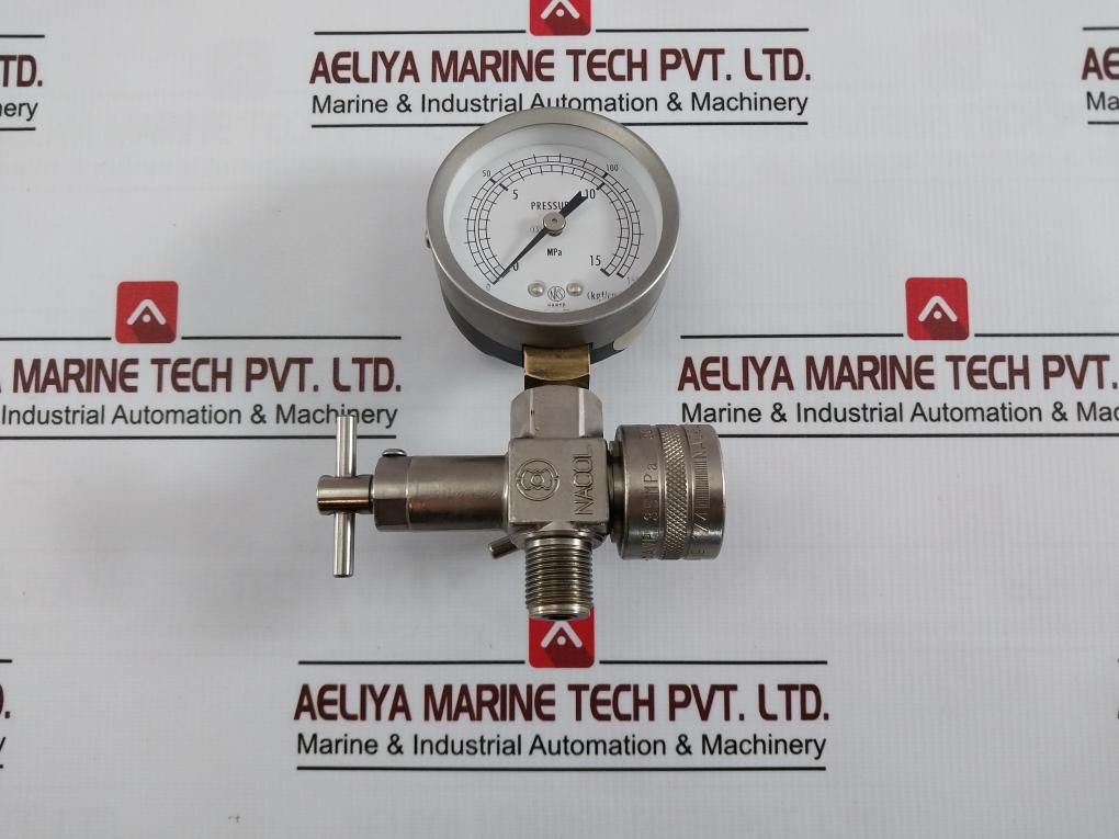 Nacol M3-g02 Valve With Pressure Gauge 5000Psi 0-15 Mpa 7552724