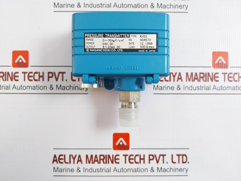 Nagano Keiki 0-35 Kgf/Cm2 Pressure Transmitter Kh55 24V Dc