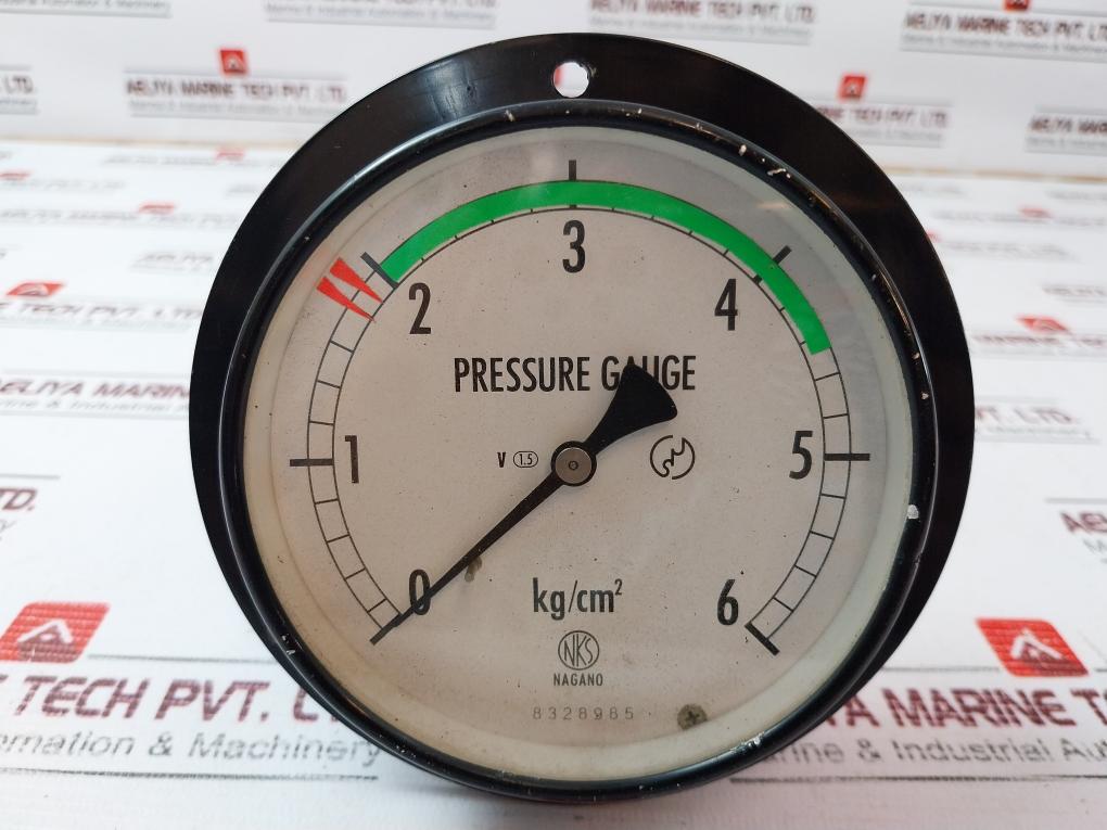 Nagano Keiki 0-6 Kg/Cm2 Pressure Gauge