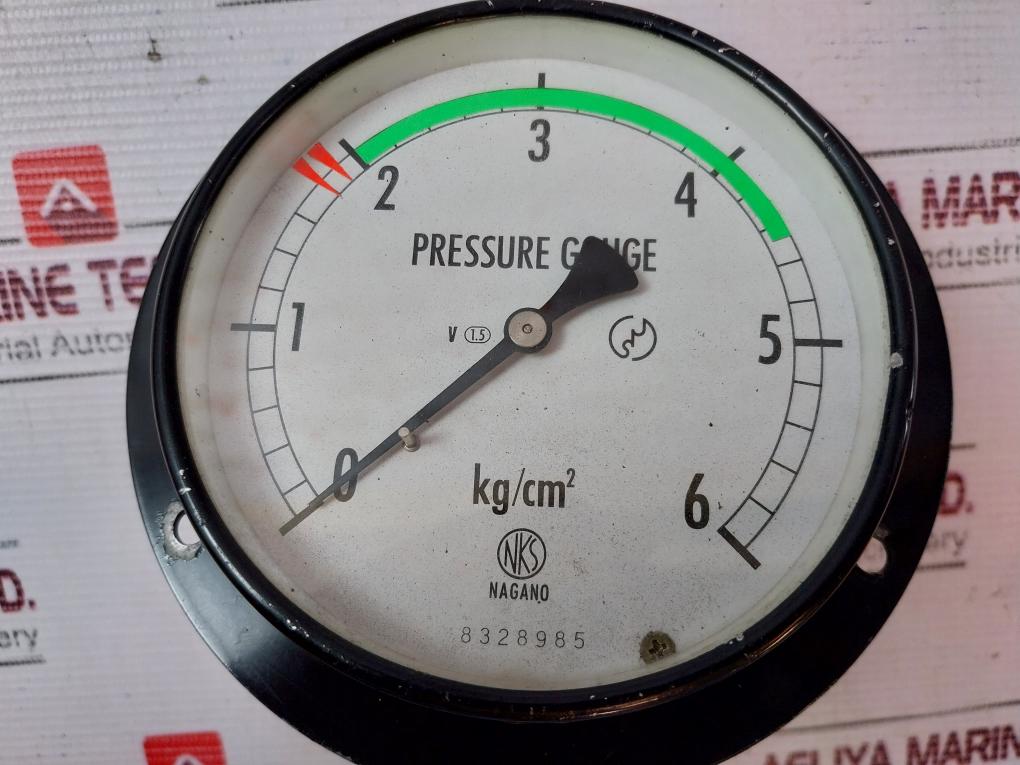 Nagano Keiki 0-6 Kg/Cm2 Pressure Gauge