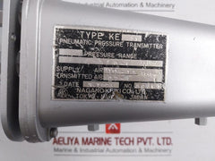 Nagano Keiki 0-6 Kgf/Cm2 Pneumatic Pressure Transmitter Ke 21