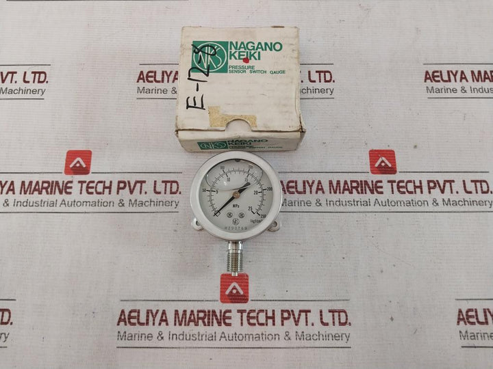 Nagano Keiki 0 To 25 Mpa Pressure Gauge Bu 1/4 60X25 Mpkf 0-250 (Kgf/Cm2)