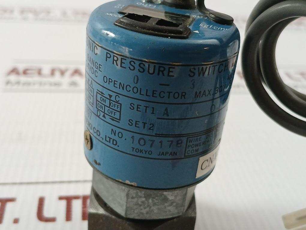 Nagano Keiki 24Vdc Electronic Pressure Switch Ce20