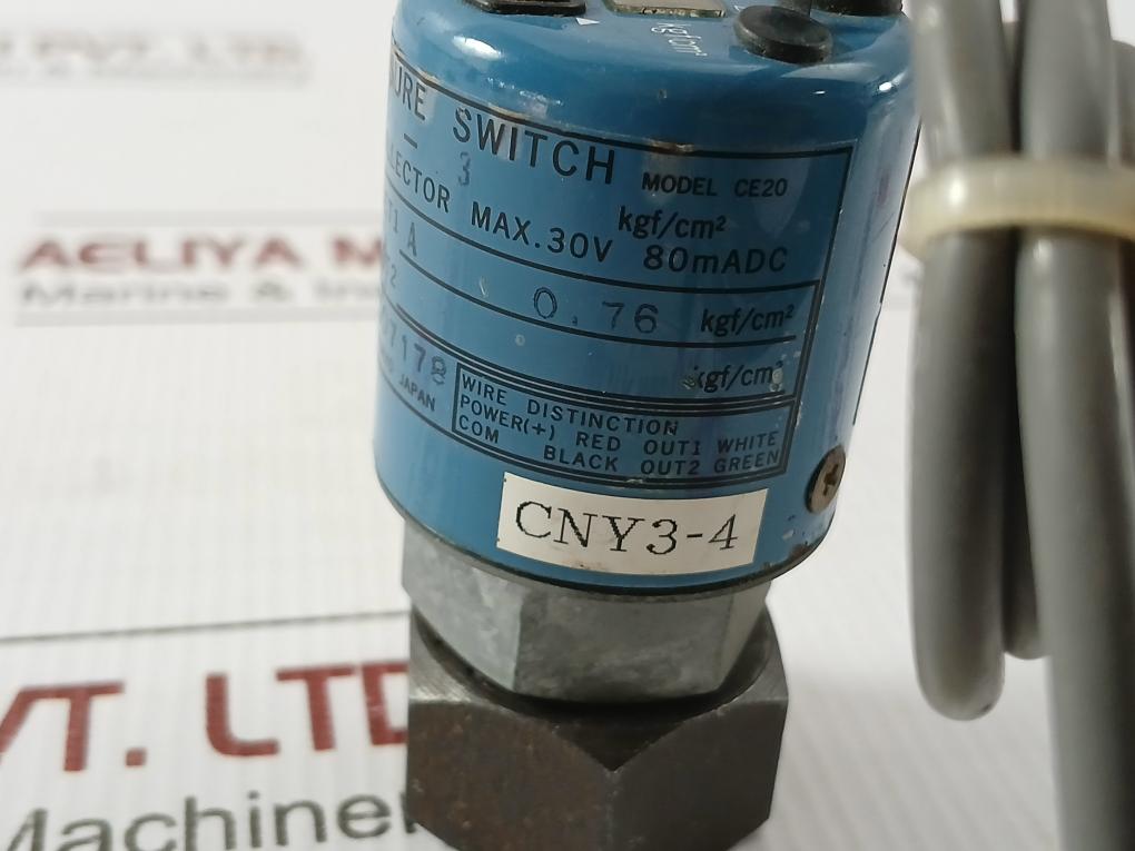 Nagano Keiki 24Vdc Electronic Pressure Switch Ce20