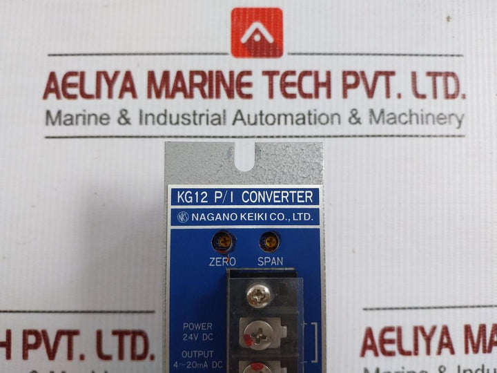 Nagano Keiki 24Vdc P/I Converter Kg12