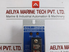 Nagano Keiki 24Vdc P/I Converter Kg12