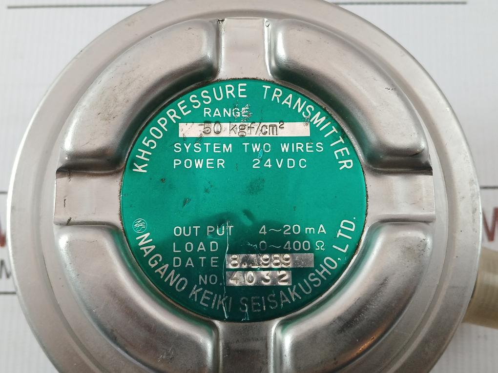 Nagano Keiki 24Vdc Pressure Transmitter Kh50