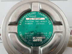 Nagano Keiki 24Vdc Pressure Transmitter Kh50