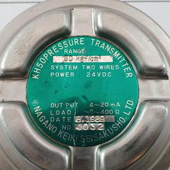 Nagano Keiki 24Vdc Pressure Transmitter Kh50