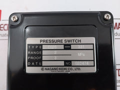 Nagano Keiki Cq20-331 Pressure Switch G32474