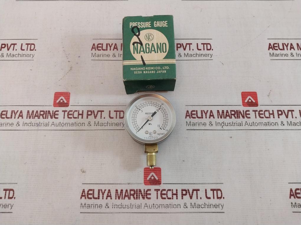Nagano Keiki Gs50-121-15Mk Pressure Gauge 0 To 15 Mpa 0-150 (Kgf/Cm2)