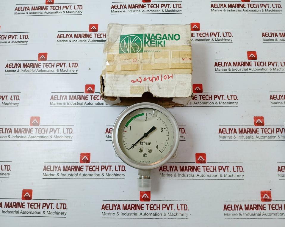 Nagano Keiki Gv42-243 Pressure Sensor Switch Gauge 8812007 0 To 4 Kgf/Cm2