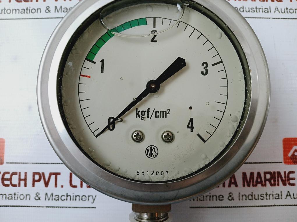 Nagano Keiki Gv42-243 Pressure Sensor Switch Gauge 8812007 0 To 4 Kgf/Cm2