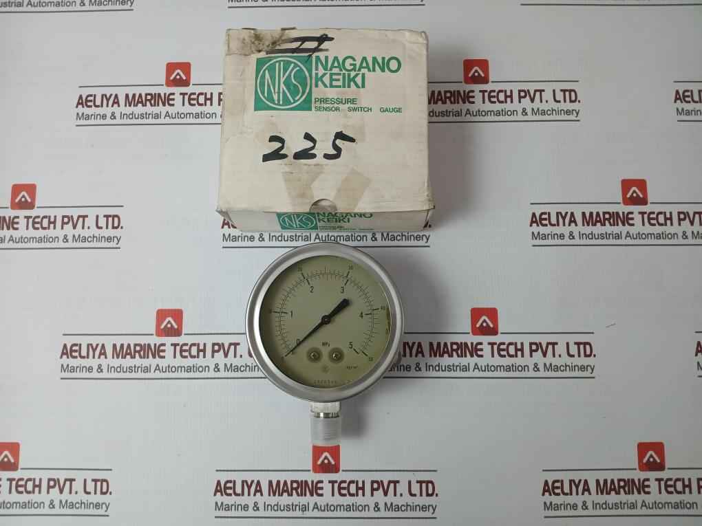 Nagano Keiki Gv42-243 Pressure Sensor Switch Gauge 0 To 5 Mpa