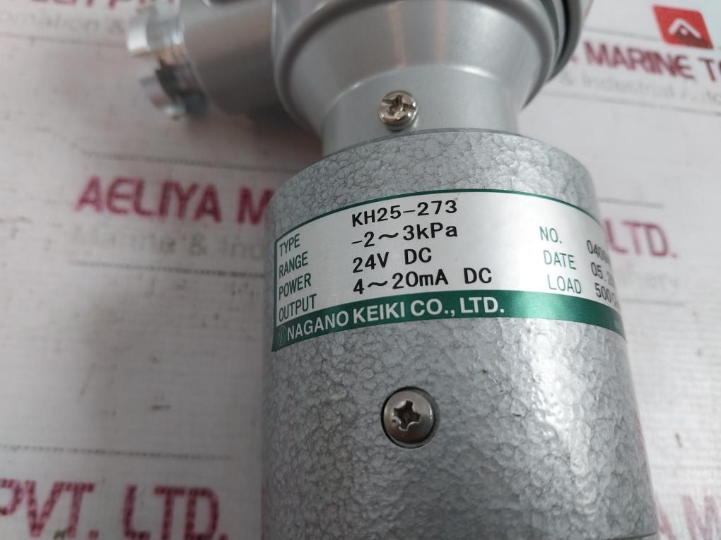 Nagano Keiki Kh25-273 Pressure Transmitter 500Ω Max Load 2014Q2D0160401