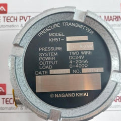 Nagano Keiki Kh51-233 Two-wire Pressure Transmitter 1901543 Dc24V 4-20Ma