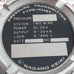 Nagano Keiki Kh51 Pressure Transmitter 0.8 Mpa