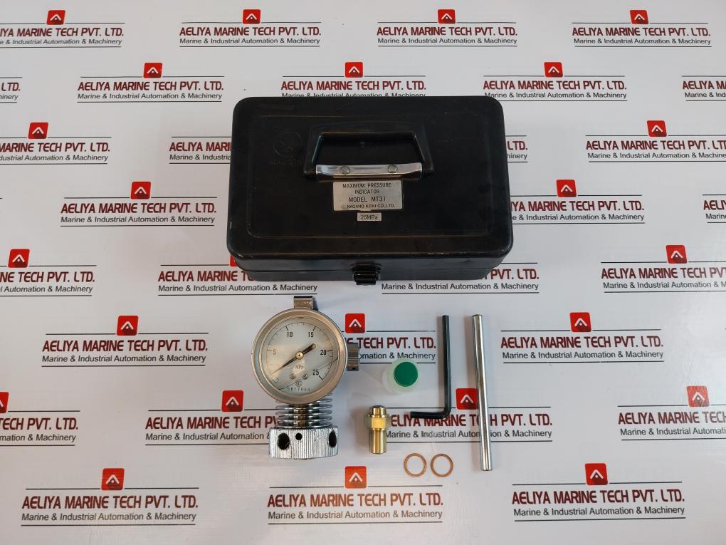 Nagano Keiki Mt31 Maximum Pressure Indicator Complete Kit 0-25mpa