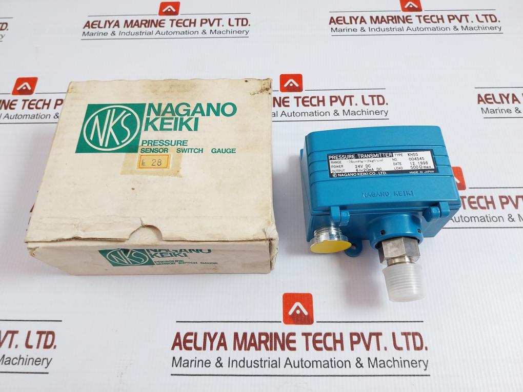 Nagano Keiki Pressure Transmitter 24V Dc 4-20Ma Dc, Kh55