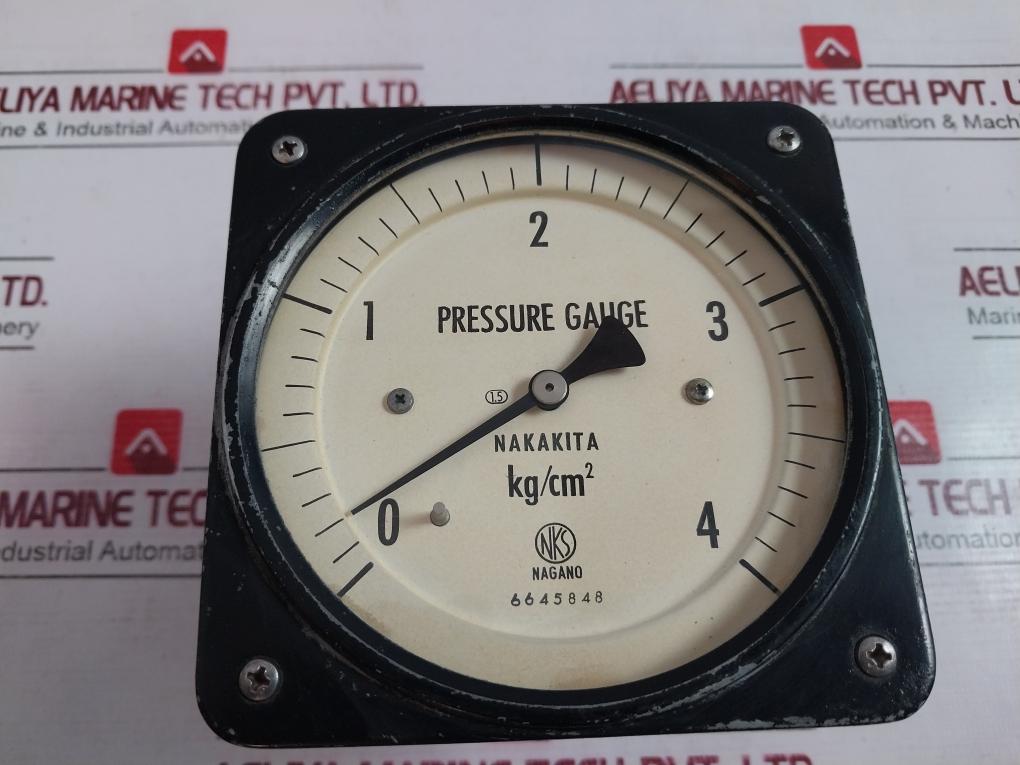 Nagano Keiki Seisakusho 0-4 Kg/Cm2 Pressure Gauge 6645848